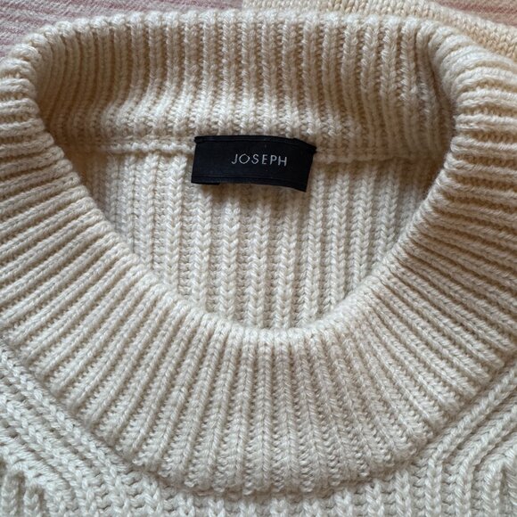 JOSEPH Crew Neck Sweater - Cream - Picture 2 of 5